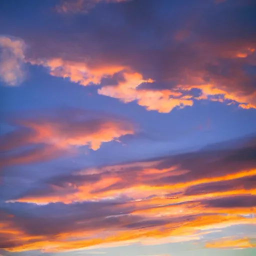 Prompt: photo of sunset clouds look like shape of virgin mary