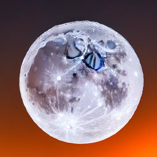 Image similar to the moon with the face of an elderly man, 🌕, canon eos r 3, f / 1. 4, iso 2 0 0, 1 / 1 6 0 s, 8 k, raw, unedited, symmetrical balance, wide angle