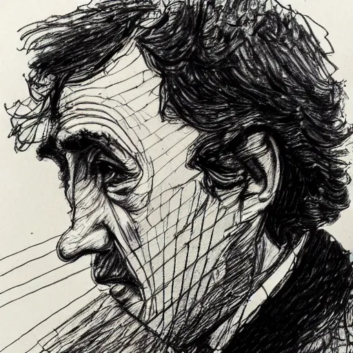 Image similar to a realistic yet scraggly portrait sketch of the side profile of a stern and sophisticated tiny tim, trending on artstation, intricate details, in the style of frank auerbach, in the style of sergio aragones, in the style of martin ansin, in the style of david aja, in the style of mattias adolfsson