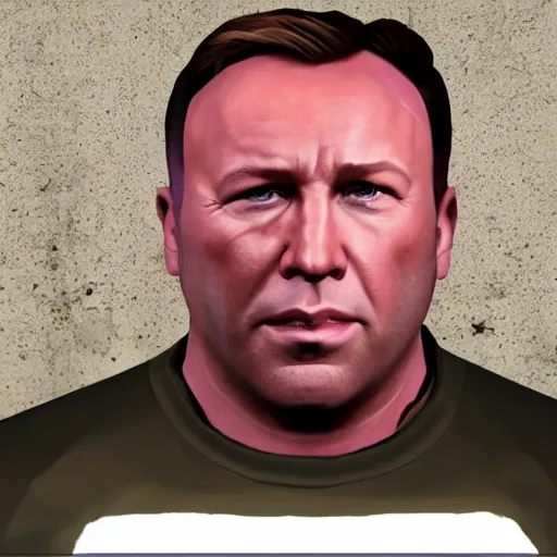 Prompt: alex jones in saints row