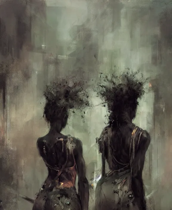 Prompt: afro witches by jeremy mann