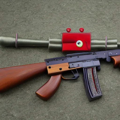 Image similar to fisher price, my first Kalashnikov