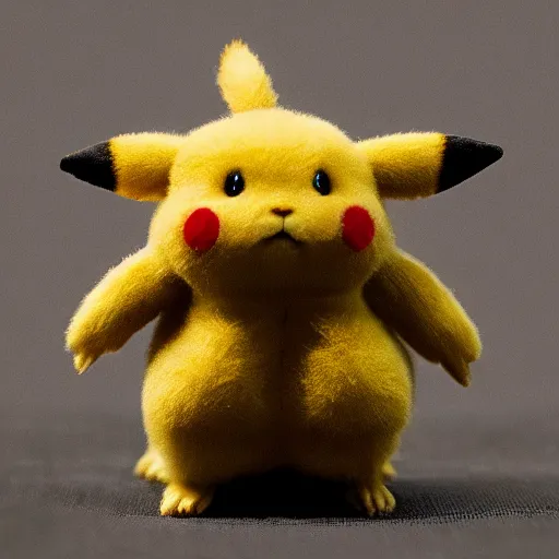 Prompt: a cashmere Pikachu