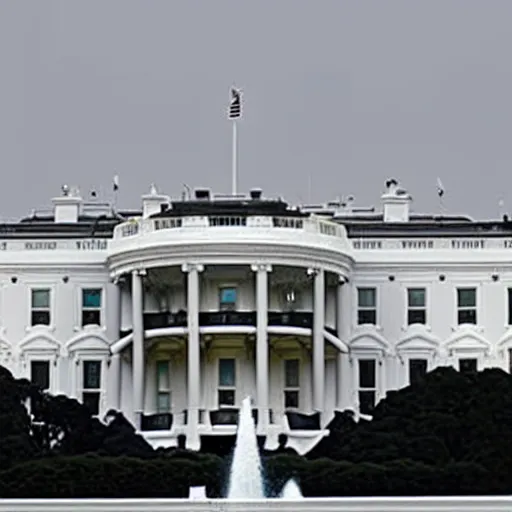 Image similar to ufo descending on the white house