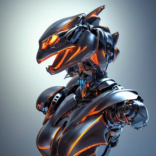 Image similar to a highly detailed close-up bust, of an awe-inspiring beautiful cute humanoid anthropomorphic robotic mecha female dragon, with smooth and streamlined armor, standing and posing elegantly in front of the camera, well detailed head with LED eyes, sharp design, two arms, digital art, artstation, DeviantArt, professional, octane render, sunset lighting
