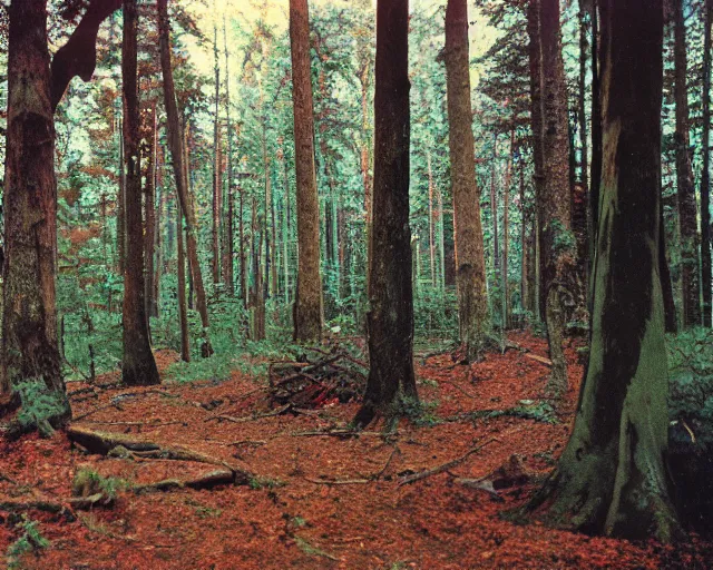 Image similar to kodachrome photo of forest