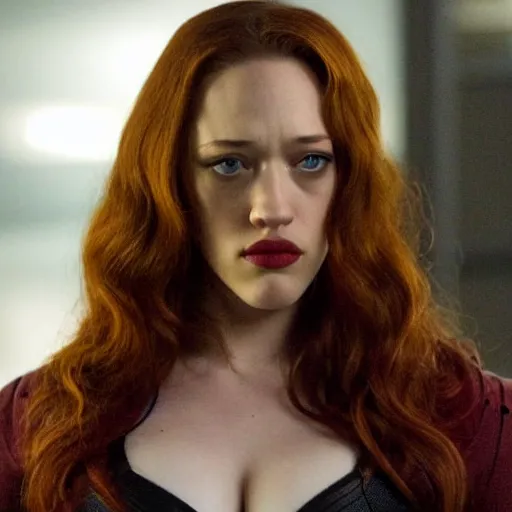 Prompt: a still of kat dennings as black widow in iron man 2 ( 2 0 1 0 ), detailed eyes