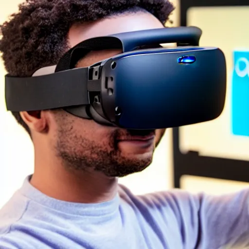 Image similar to a leaked photo of next-gen oculus quest