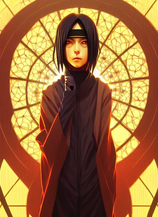 Prompt: symmetry!! itachi, glowing lights!! intricate, elegant, highly detailed, digital painting, artstation, concept art, smooth, sharp focus, illustration, art by artgerm and greg rutkowski and alphonse mucha