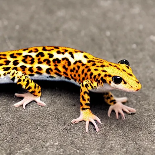 Image similar to a leopard gecko furry