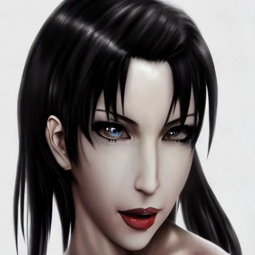 Image similar to head and body artwork of tifa lockhart, detailed, trending on artstartion