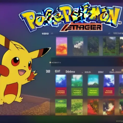 Image similar to the new fire pokemon starter, game ui, 4 k