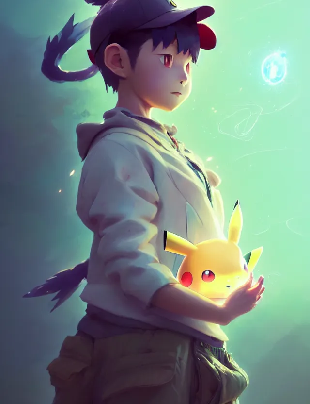 Image similar to a beautiful portrait of a pokemon trainer. character design by cory loftis, fenghua zhong, ryohei hase, ismail inceoglu and ruan jia. artstation, volumetric light, detailed, photorealistic, fantasy, rendered in octane