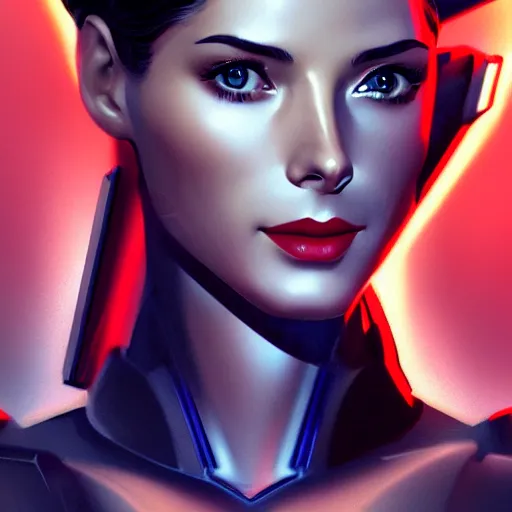 Image similar to A combination of Grace Kelly's and Ada Wong's and Ashley Greene's appearances with blonde hair wearing Forerunner armor from Halo, high tech, action shot, angular, full body portrait, futuristic, dramatic, fantasy, intricate, elegant, highly detailed, artstation, matte, sharp focus, 8K, art by Artgerm and Greg Rutkowski and Alphonse Mucha