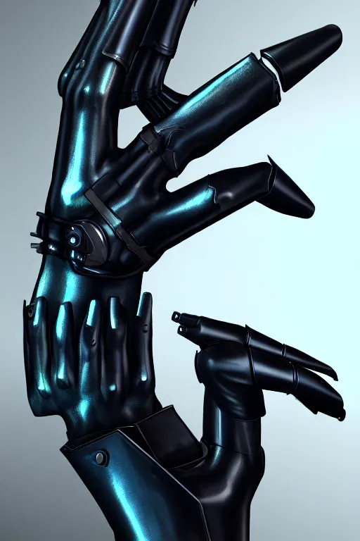 Image similar to a cyberpunk dark metallic arm prosthesis realistic proportions, electric, close look, anatomically correct hand and fingers, sci - fi, rpg, digital painting, artstation, concept art, smooth, 8 k frostbite 3 engine, ultra detailed