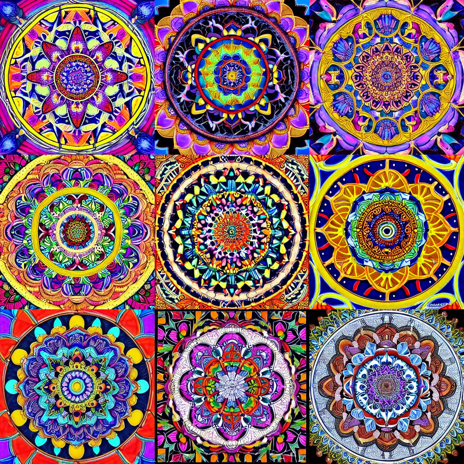 Prompt: Beautiful mandala by Charles Gilchrist, (((((((colorful mexican tiles))))))), intricate, ornate, gorgeous, sacred geometry, inspiring, phi, artstation