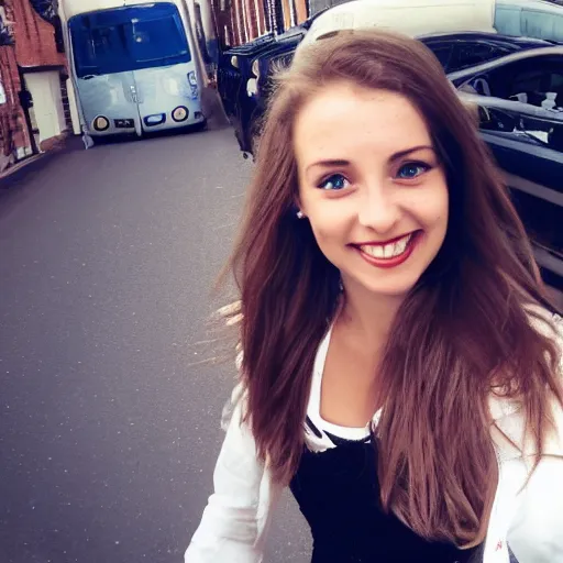 Image similar to typical selfie of british girl