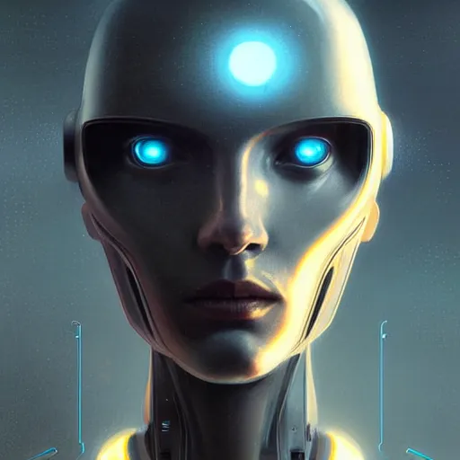 Prompt: portrait of a futuristic robot,digital art,ultra realistic,ultra detailed,art by greg rutkowski,professional lighting,professional art,hyperdetailed,detailed face