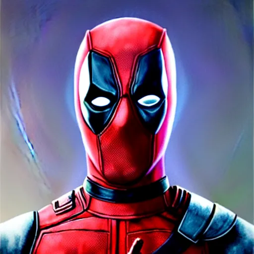 Prompt: deadpool character concept in red white colors!!!, hyperrealistic, highly detailed, cinematic, volumetric sunlight, beautiful, cgssociety, artstation, 8 k, oil painting by greg rutkowski, by artgerm, by wlop