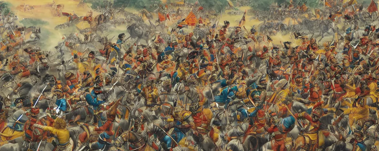 Image similar to The Battle of kurukshetra