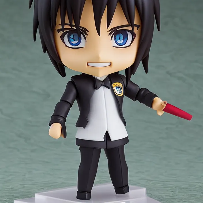 Image similar to sebastian pinera, an anime nendoroid of sebastian pinera, figurine, detailed product photo