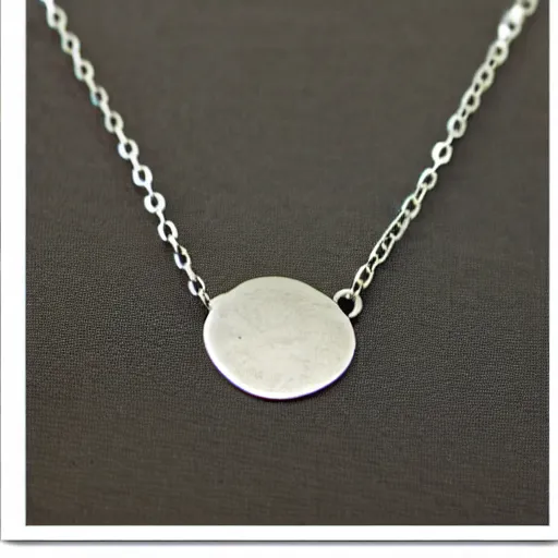 Prompt: sterling silver necklace, photo