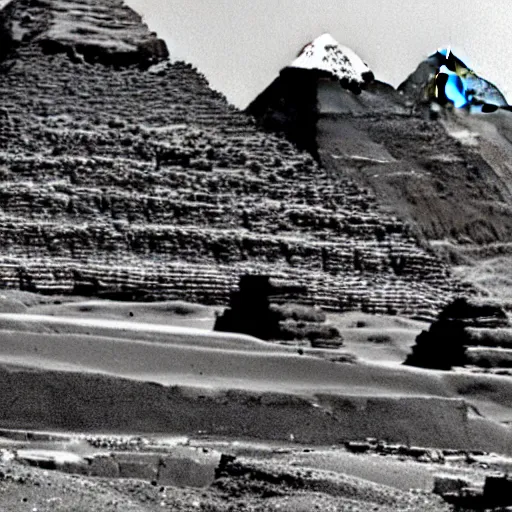 Prompt: egyptian pyramids in their or days