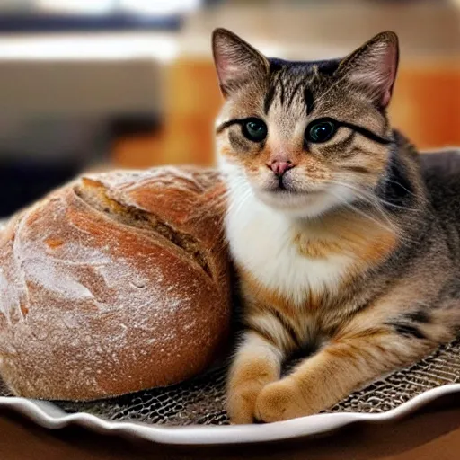 Image similar to bread cat