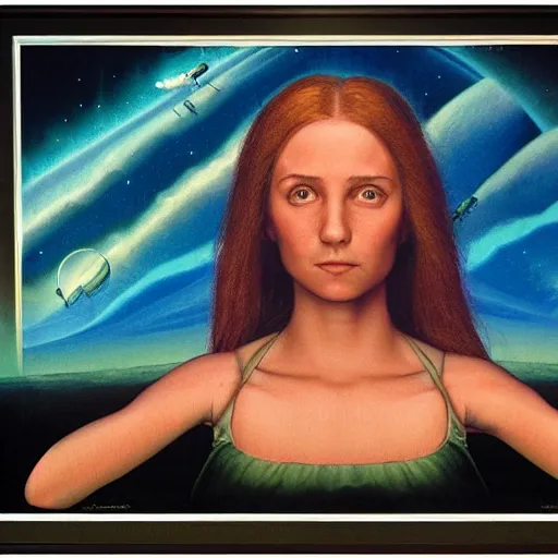 Prompt: photo of young woman by barclay shaw