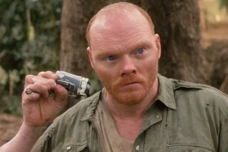 Prompt: a film still of Bill burr in jumanji, high quality