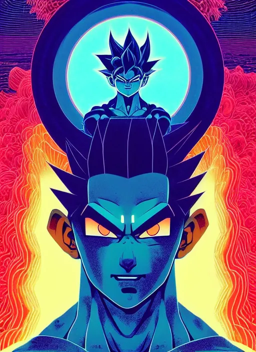 Prompt: symmetry!! stunning portrait of goku!! by victo ngai, kilian eng vibrant colors, dynamic lighting, digital art, winning award masterpiece, fantastically beautiful, illustration, aestheticly inspired by beksinski and dan mumford, trending on artstation, art by greg rutkowski and akira toriyama, 4 k