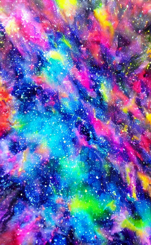 Image similar to galaxy paint explosion