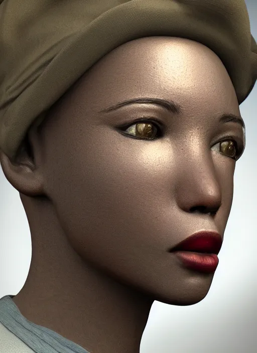 Prompt: close up portrait of anakristen bell, highly detailed, hd, beautiful, subsurface scattering, octane rendering