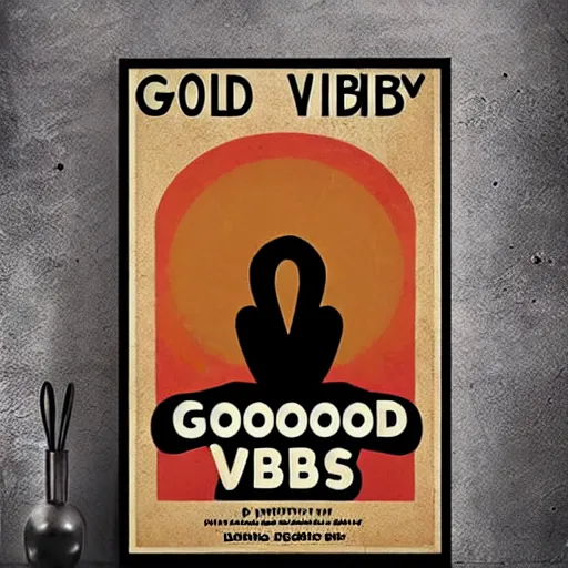 Image similar to good vibes poster