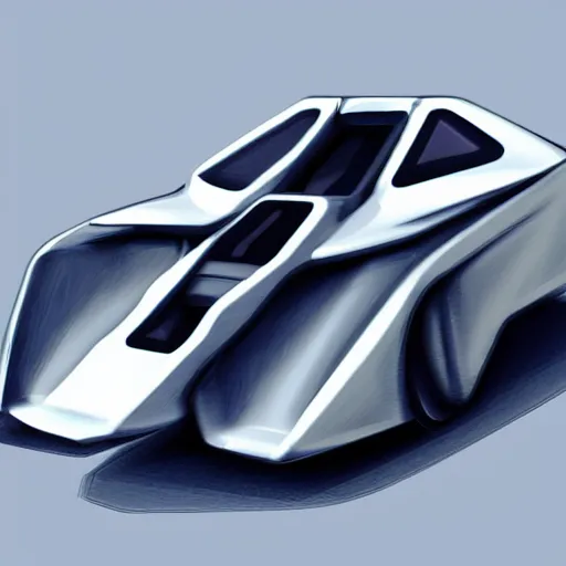 Prompt: a hiper realistic digital art of a futurist spaceship car