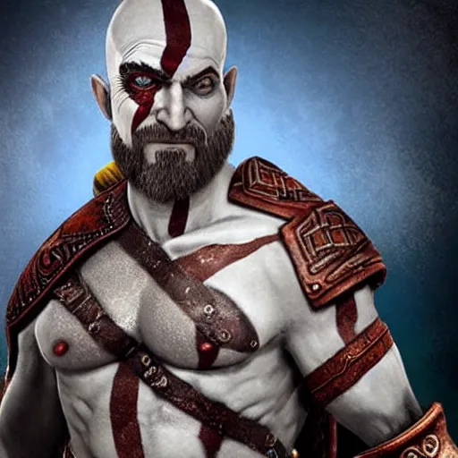 Prompt: benjamin netanyahu!!!!!! as kratos from god of war