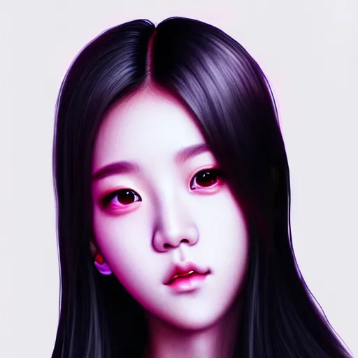 Prompt: jisoo of blackpink, hyperrealistic portrait, angelic, fantasy art, photo realistic, dynamic lighting, artstation, poster, volumetric lighting, very detailed face, 8 k, award winning