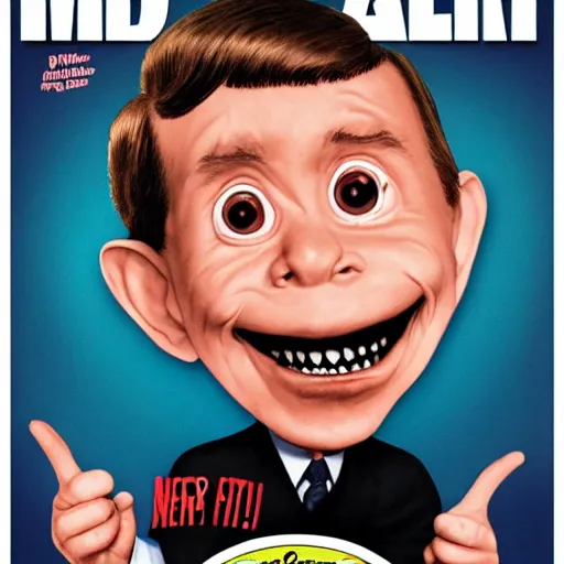 Image similar to Alfred E. Neuman in a new MaD magazine cover