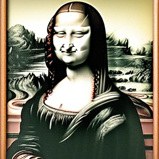 Prompt: monalisa crying