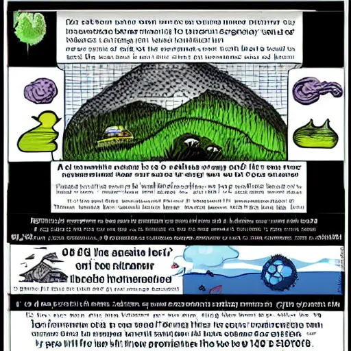 Image similar to an awareness poster about climate change