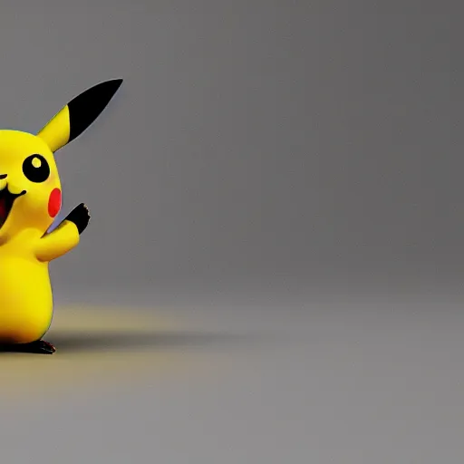 Image similar to pikachu as a modern conceptual statue