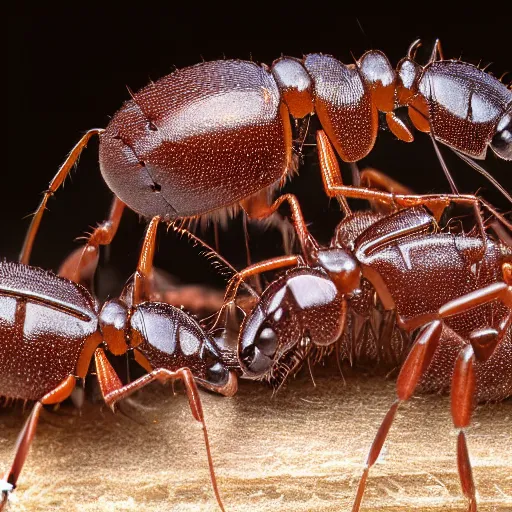 Image similar to cad model thousands of ants portrait