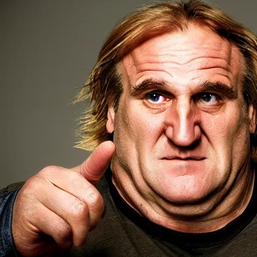 Prompt: Gérard Depardieu as Wario