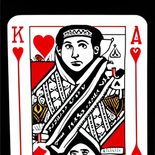 Image similar to poker playing card king of hearts
