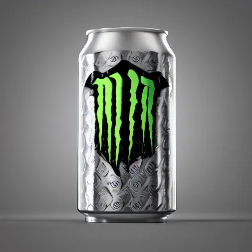 Image similar to new design aluminum can monster energy, orna 8k, elegant, ornate, octane render, cinematic light, harmony, ultra quality