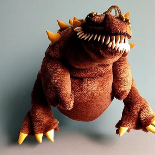 Prompt: “ tarrasque, chibi stuffed animal ”