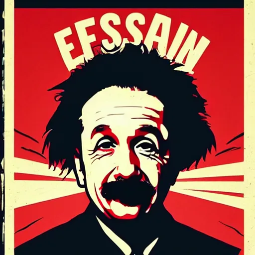 Image similar to einstein poster by shepard fairey