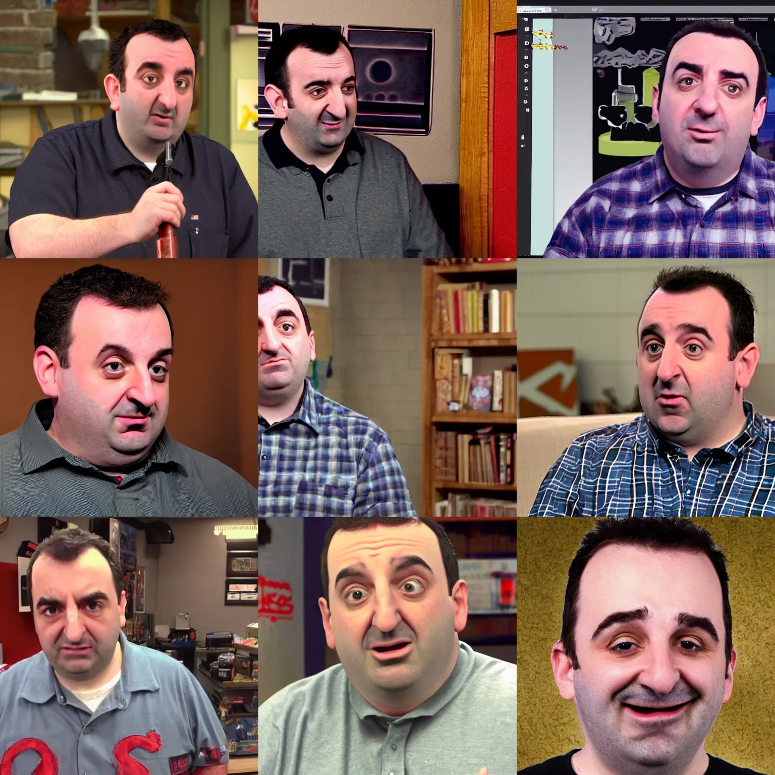 Prompt: Mike Stoklasa Stoklasa Stoklasa Stoklasa from Red Letter Media movie review fancam, bored expression, beautiful trending detailed photorealistic