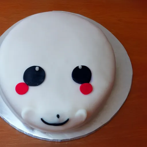 Image similar to cake in the shape of a white baby seal