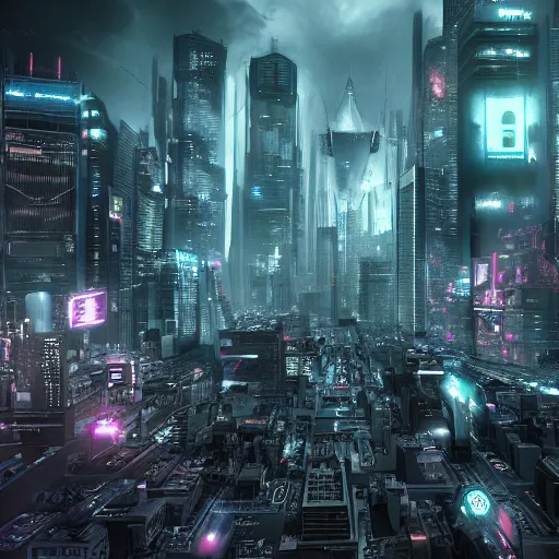 Prompt: anarcho capitalist society, cyberpunk style, highly detailed 4 k clear art, game art